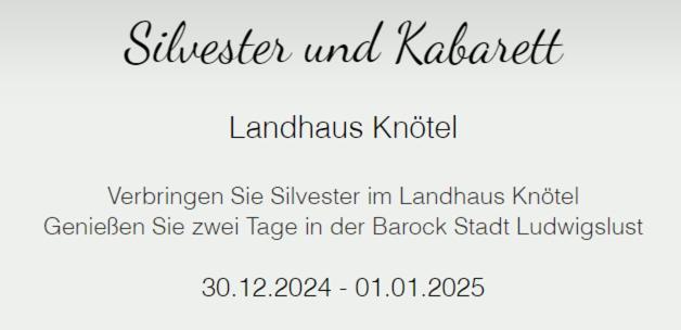 Landhaus Knoetel Ludwigslust Rom bilde